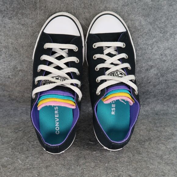 Converse Shoes Girls 3 Sneakers Chuck Taylor All Star Multi Tongue Casual Active - Picture 5 of 16